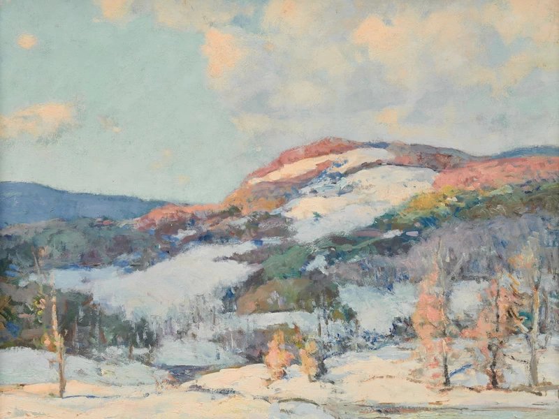1871-William Jurian Kaula - Colline innevate